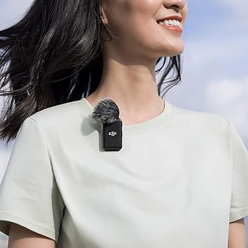 DJI Mic (2 TX + 1 RX + Charging Case), Wireless Lavalier Microphone, 250m (820 ft.) Range, 15-Hour Battery, Noise Cancellation Wireless Microphone for PC, iPhone, Record Interview, YouTube, Vlogs